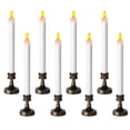 thumbnail image 1 of Lámpara de vela electrónica de 8 piezas, luz LED para velas, adorno de vela sin llama para iglesia, 1 of 6