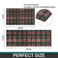 thumbnail image 7 of Green and Red Christmas Plaid Pattern Kitchen Rugs Sets Of 2,Anti Fatigue Kitchen Mat Rugs Non Slip Washable,Decorative Kitchen Floor Mats for Kitchen,Sink,Laundry,17"x30"+17"x47", 7 of 7