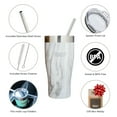 thumbnail image 2 of Healthy Human Stainless Steel Tumbler with Straw & Lid | Splash Proof Insulated Travel Cup | Eco-Friendly Coffee Tumblers | Straw Cleaner and Splash Proof Lids (32oz, Stone White), 2 of 6
