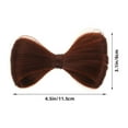 thumbnail image 2 of unbranded Extension De Bun Con Horquilla Marrón Para Estilo Y Decorativo, 2 of 5