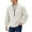 Mens Coats White, variant on Men's Warm Winter Coats Long Sleeve Half Zip Up Fuzzy Sherpa Fleece Jackets Outerwear Fall Fashion Clothes