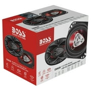 BOSS Audio Systems CH4630 4 x 6 Inch 3-Way Full Range Coaxial Car Speakers, 250 Watts Peak Power, Poly Injection Cone, Rubber Surround, Sold in Pairs