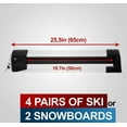 thumbnail image 4 of Erkul 35" Ski Rack for Car Roof - Universal Ski & Snowboard Car Racks with Anti-Theft Lock and Extension with Sliding Rail | Carry up to 6 Pairs of Skis or 4 Snowboards, 4 of 8