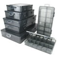 thumbnail image 5 of BIBABLYKE Small Parts Organizer 9/12/15/18/24 Compartments Organizer with Removable Dividers for Hardware Screws Bolts Nails Beads, 5 of 7