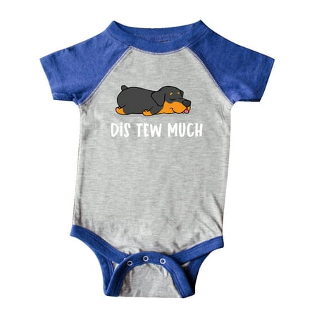 

Inktastic Napping Dis Tew Much Rottwieler Gift Baby Boy or Baby Girl Bodysuit