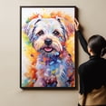 thumbnail image 4 of Maltese Dog Gift - Art Bedroom - Graffiti Dog Wall Art For Living Room Large Size Modern Home Wall Decor Abstract Canvas Wall Art Ready to Hang Size 11''x17'', 24''x36'', 4 of 4