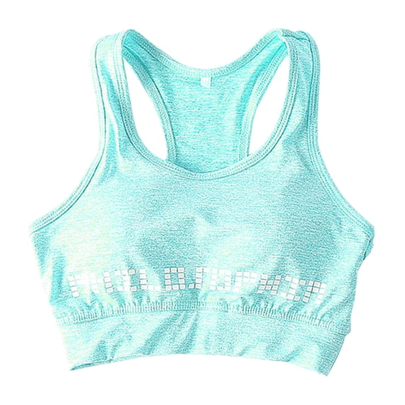 Female Push Up Padded Yoga CropTops Breathable Shockproof Workout Gym Running Bra Solid Color Fitness Yoga Athletic Vest