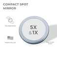 thumbnail image 2 of Zadro Acrylic Double-sided Compact Mirrors with Magnification, 2 of 7