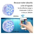 thumbnail image 3 of 10 Led Swimming Pool Light With Remote Controlled RGB Dive Light LED Underwater Lamp Portable Battery Operated For Vase Aquariu ,Low Energy, 3 of 7