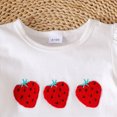 thumbnail image 5 of Toddler Baby Girl Outfits Summer Clothes Set Cow Embroidery Print Ruffle Top and Cow Print Shorts Set Cute Pattern Printed Outfits 2-3 Years, 5 of 8
