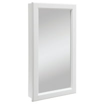 Design House 16" x 4.75" x 30" Wall Mounted 1-Door Mirrored Bathroom Medicine Cabinet, White