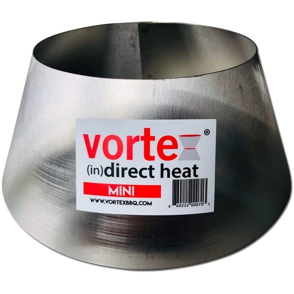 Mini BBQ Vortex™ (in) Direct Cooking Charcoal Grill Accessory Cone for BGE Kamado Jumbo Smokey Joe - Original - USA Made -- Mini Size