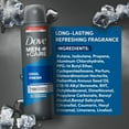 thumbnail image 3 of Dove Men+Care Cool Fresh Deodorant Spray 150Ml, 5oz - 48h Protection 6 PACK, 3 of 3