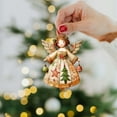 thumbnail image 4 of nTRIUQJ Vintage Angel Ornaments for Christmas Tree Decoration, Hanging Angel Figurines for Home, Office, Party and Gift Giving F, 4 of 4