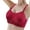 Red, variant on Women's Sexy Heart Shaped Underwire Bra Adjustable Straps Comfortable Thin Cup Lingerie