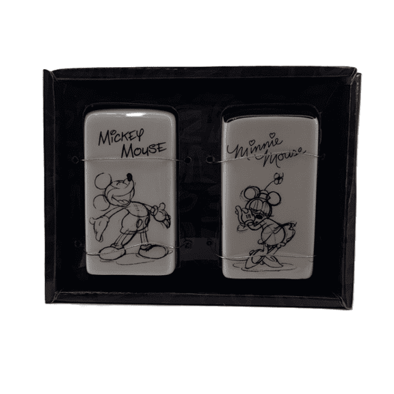 Disney 2.4 oz Mickey and Minnie Sketchy Salt & Pepper Shakers (2 Pack)