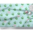 thumbnail image 3 of Soimoi Velvet Fabric Lotus & Frog Kids Print Fabric by Yard 58 Inch Wide, 3 of 3