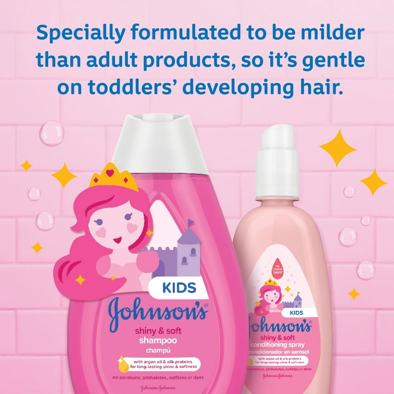 Johnson's Shiny & Soft Kids' Shampoo with Argan Oil, 13.6 fl. oz 