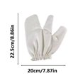 thumbnail image 3 of Guantes de masaje de seda Guantes de masaje Guantes de seda cruda con puños elásticos Guantes exfoliantes con cepillo seco Guantes de masaje de seda, 3 of 9
