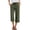 52# Army Green, variant on Capri Pants for Women Palazzo Pants Casual Petite Pull on Wide Leg Trousers with Pockets Summer High Waisted Drawstring Pants Khaki 2XL