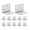 Silver, variant on Troglfold table top fasteners 12pcs L Angle Bracket Furniture Bracket Corner Brace L Bracket Small Corner Bracket,1.5"X1.02"X1.02"