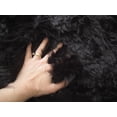 thumbnail image 4 of Faux Fur Area Rug Luxuriously Soft and Eco Friendly Rectangle 3' X 5' Black Made in France, 4 of 4