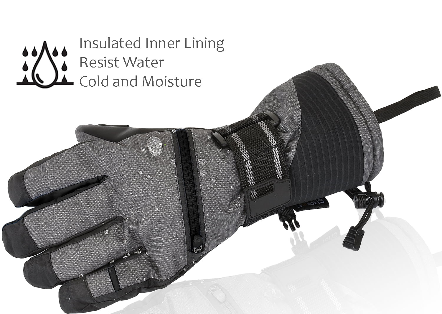 Ski Gloves 3M Waterproof Insulated Winter Snow Mittens Gloves for Women & Men Winter Sports