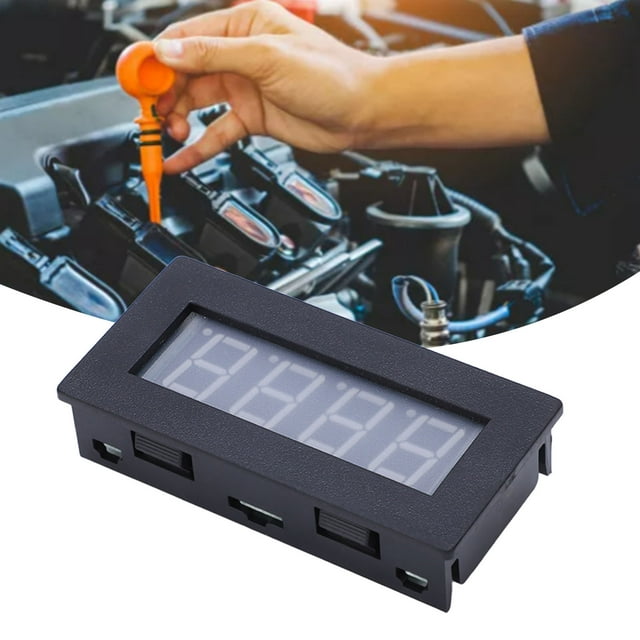 Rotation Speed Meter, Quick Response 0.56in LED Screen 4 Digit Tachometer with Cable for Detecting Motor Speed Blue Backlight,Red Backlight,Green Backlight