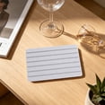 thumbnail image 5 of Diatomite Coaster Pad 21x10cm Absorbent Heat Resistant Quick Dry Striped Design for Dining Table and Kitchen, 5 of 6