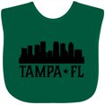thumbnail image 3 of Inktastic Tampa Florida City Skyline Boys or Girls Baby Bib, 3 of 4
