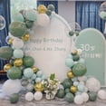 thumbnail image 1 of Kit de globos, 101 unidades, globos de látex para bodas, macarons verdes, 1 of 1