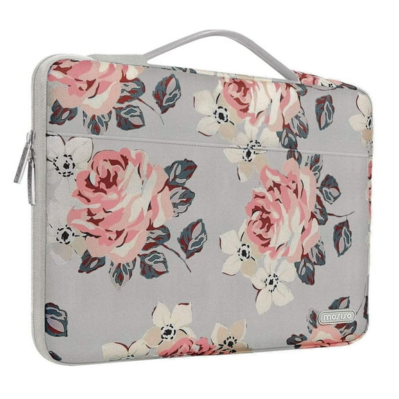 Mosiso Laptop Sleeve Bag For MacBook Pro 14 inch 2021 M1 Pro/M1 Max A2442, For MacBook Air/Pro Retina, 13-13.3 inch Notebook, Polyester Briefcase Handbag Carrying Case Cover Bag