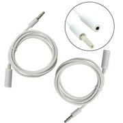 TITINICE 2-Pack White Headphone Splitter Adapter for Computer and Tablet Audio Connection, Ideal Back to School Accessory