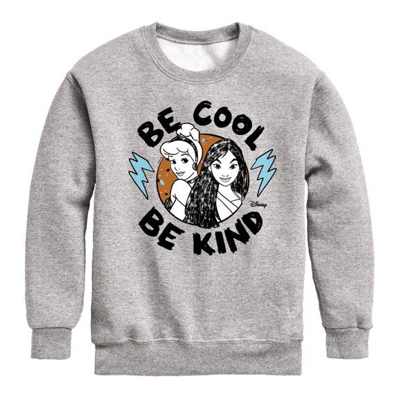 Disney - Be Cool Be Kind Graphic Long Sleeve Fleece Sweatshirt