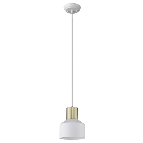 TP30065WH Acclaim Lighting Ingo 1-Light Pendant - 6.25 Inches Wide by 8 Inches High-White Finish    -Traditional Installation
