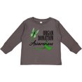 thumbnail image 3 of Inktastic Organ Donation awareness- butterfly green ribbon Boys or Girls Long Sleeve Toddler T-Shirt, 3 of 5