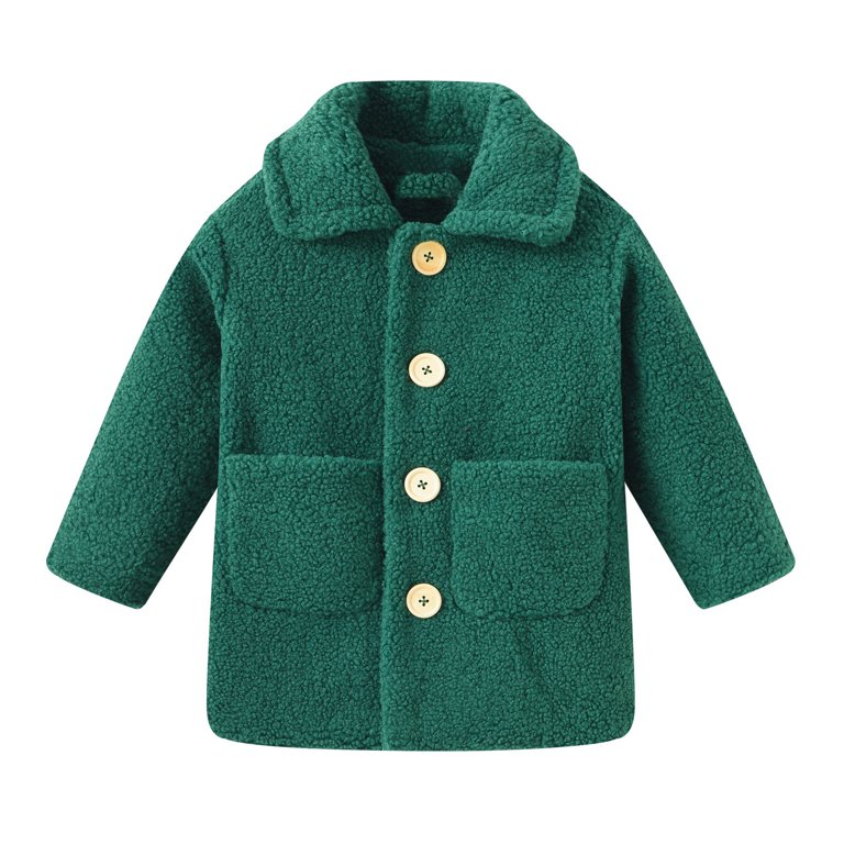 FAOWME Toddler Baby Girls Long Coat Toddler Kids Winter Jacket