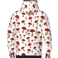 thumbnail image 7 of Honeii Red Mushroom Pattern Mens Hoodies Men's Loose Sleeve Sweatshirt,Pullover Hooded Sweatshirt for Men,Essentials Hoodie-X-Large, 7 of 7