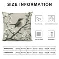 thumbnail image 5 of JEUXUS White Floral Elegant Flower Tree and Birds Picture Retro Printed on Both Sides Plush Pillowcase (Universal 1) White, 5 of 5