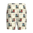 thumbnail image 7 of Daiia Retro Steampunk Vehicle Mens Woven Stretch Pajama Short,Short Pajama Pants-Large, 7 of 7