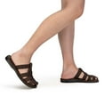 thumbnail image 2 of Michael Slide - Leather Pacific Slide Sandal | Brown Nubuck, 2 of 6