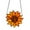 Orange, variant on Steadline Sunflower Shaped Glass Wind Chime with Colorful Design for Window Decor Living Room Bedroom Decoration Gift Idea Outdoor Indoor Use