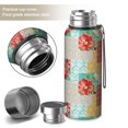 thumbnail image 2 of 20 Oz Pioneer Flower Coffee Tumbler Double Wall Insulated Stainless Steel Water Bottle | Metal Reusable Thermoses Flask with Cup Cap | Leak & Sweat Proof with Anti-Dust Lid, 2 of 7
