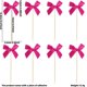 thumbnail image 3 of Decoraciones de moño para cupcakes Pastos de moño – Cinta de satén rosa, decoración de doble cara, decoraciones de 24 cupcakes para bodas, compromiso, cortejo nupcial, sin necesidad de bricolaje, 3 of 8