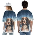 thumbnail image 5 of Hello Winter English Springer Spaniel Welcome Snowy Night Watercolor Vintage All Over Print 3D Baseball Shirt Springers Dog Lover Gifts Softball Sport - 01011, 5 of 6