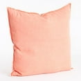 thumbnail image 5 of SARO 13049.RO20S 20 in. Square Fringed Design Linen Down Filled Pillow - Rouge, 5 of 7