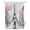 Pink, Black, Gray, variant on Shower Curtains for Bathroom-72"x72",Modern Pink Flower Paris Landmarks Waterproof Bath Curtain Grommet Shower Curtain Set with Hooks