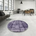 thumbnail image 3 of Ahgly Company Indoor Rectangle Mid-Century Modern Purple Oriental Area Rugs, 4' x 6', 3 of 6