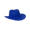 thumbnail image 2 of Chapeau de Cowboy à Paillettes - Royal, 2 of 2