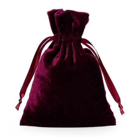 

Wine Velvet Pouches | Quantity: 20 | Width: 6 by Paper Mart